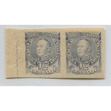 ARGENTINA 1889 GJ 097AP AZUL GRIS PAREJA SIN DENTAR NUEVA CON GOMA HERMOSA